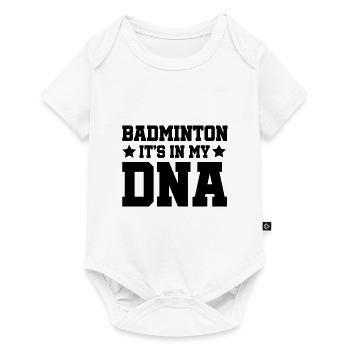 Badminton It's In My DNA Shuttlecock Badminton Pla - Baby Premium Kurzarmbody - Weiß - Vorne