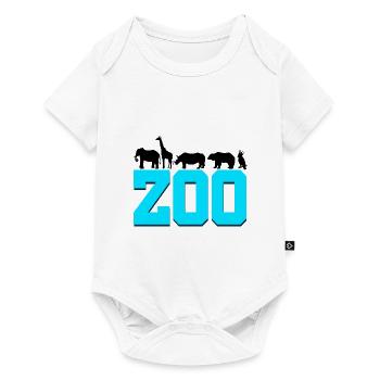 Retro Graphic Animal Keeper Zoo Keeper Animal Love - Baby Premium Kurzarmbody - Weiß - Vorne