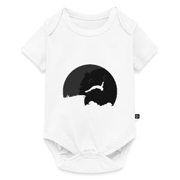 Retro Graphic Cliff Diver Cliff Diving Tombstoning - Baby Premium short-sleeve bodysuit - white - Front