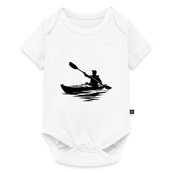 Kayak Boat Club for whitewater tours - Baby Premium short-sleeve bodysuit - white - Front