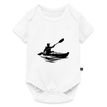 Cours de canoë, Kayak, Entraînement, Bateau - Body à manches courtes Premium Bébé - blanc - Devant