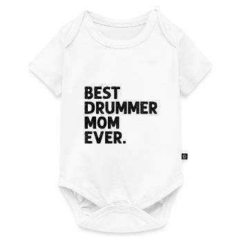 Meilleure maman batteuse de tous les temps Drumming Mother - Body à manches courtes Premium Bébé - blanc - Devant