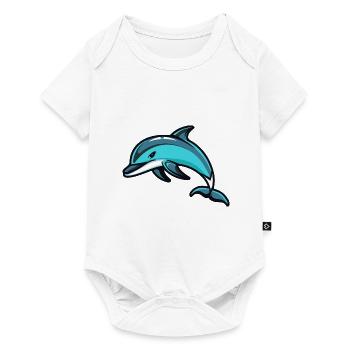 Dolphin Comic - Baby Premium short-sleeve bodysuit - white - Front
