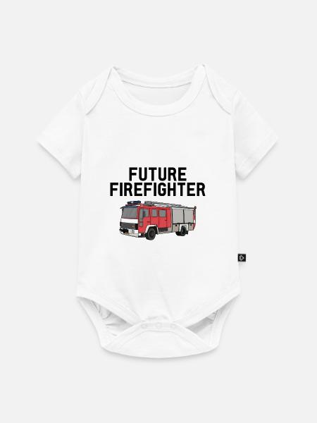 FUTURE FIREFIGHTER - Baby Premium Kurzarmbody - Weiß