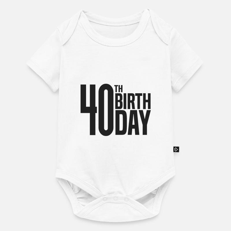 40e anniversaire - Body à manches courtes Premium Bébé - blanc