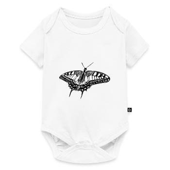 Elegant Vintage Swallowtail Butterfly - Baby Premium short-sleeve bodysuit - white - Front