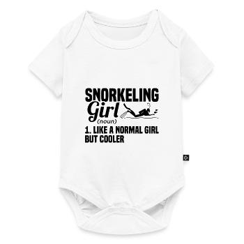 Snorkeling Girl Noun Definition Diver Scuba Diving - Baby Premium Kurzarmbody - Weiß - Vorne