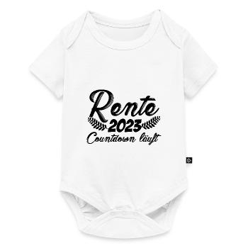 Rente 2023 Countdown Läuft Rentner Ruhestand Pensi - Baby Premium Kurzarmbody - Weiß - Vorne