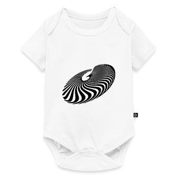 Geometric Circle Lines Spiral - Baby Premium short-sleeve bodysuit - white - Front