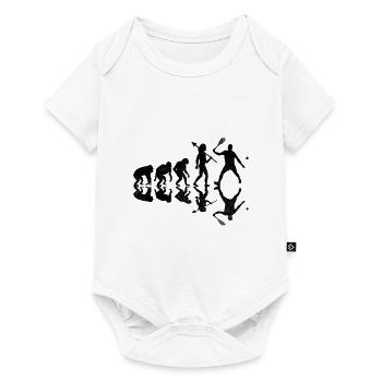 Squash Player Squash Evolution Player Raquetball S - Baby Premium short-sleeve bodysuit - white - Front