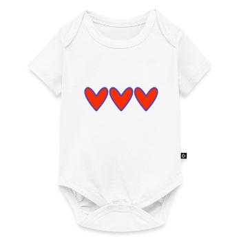 VALENTINSTAG. Junggesellinnenabschied. ICH LIEBE DICH. ICH LIEBE DICH. LIEBE - Baby Premium Kurzarmbody - Weiß - Vorne