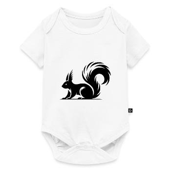 Swift Squirrel Ink Style Drawing - Baby Premium short-sleeve bodysuit - white - Front