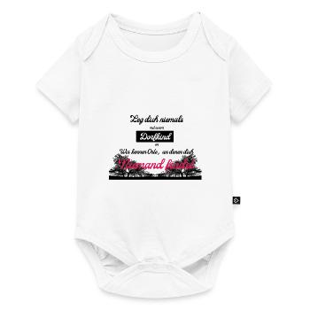 Ne jamais t’en prendre à un enfant du village- le t-shirt - Body à manches courtes Premium Bébé - blanc - Devant