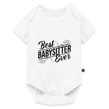 Best Babysitter Ever Daycare Provider Babysitting - Baby Premium Kurzarmbody - Weiß - Vorne