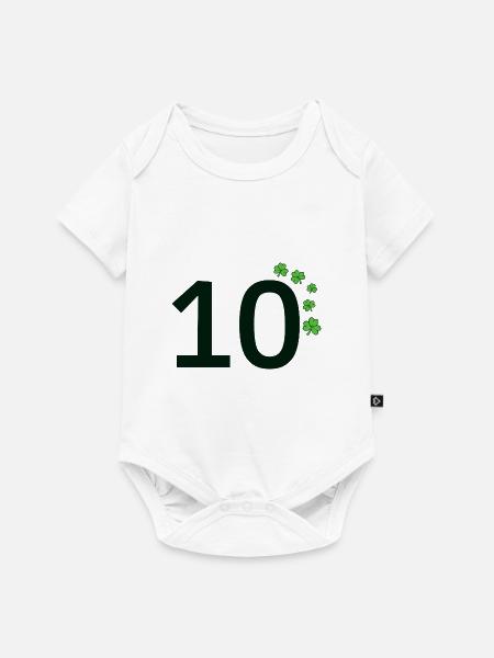 10 - Baby Premium Kurzarmbody - Weiß