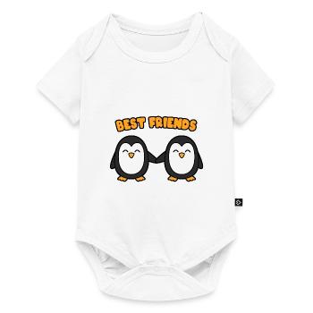 Pingouins Best Friends - Body à manches courtes Premium Bébé - blanc - Devant