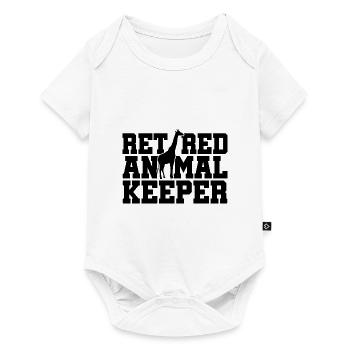 Retired Animal Keeper Animal Lover Zoologist Zoo K - Baby Premium Kurzarmbody - Weiß - Vorne