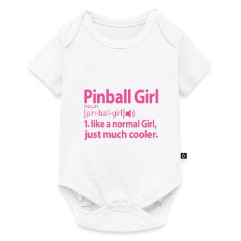 Pinball Pinball Girl Girl Sayings Funny Pink - Baby Premium short-sleeve bodysuit - white - Front