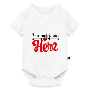 Danke Sagen an Praxisanleiterin Abschied Kollegin - Baby Premium Kurzarmbody - Weiß - Vorne