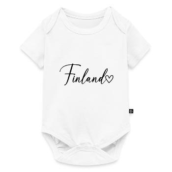 Finland Font - Baby Premium short-sleeve bodysuit - white - Front