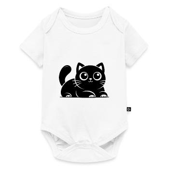 Cute Lucky Cat Cats Drawing - Baby Premium short-sleeve bodysuit - white - Front