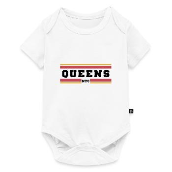 Queens Nyc - Body à manches courtes Premium Bébé - blanc - Devant