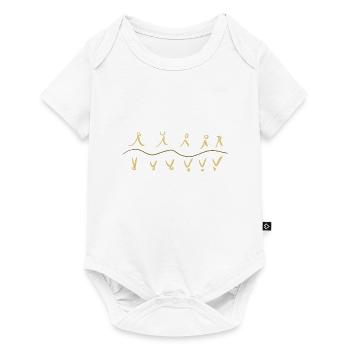 line stroke waves symbols - Baby Premium short-sleeve bodysuit - white - Front