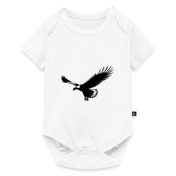 Eagle soars in the air in thermal gliding - Baby Premium short-sleeve bodysuit - white - Front