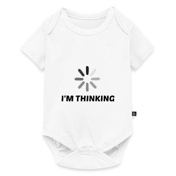 I'm Thinking Coder Software Developer Programmer N - Baby Premium Kurzarmbody - Weiß - Vorne