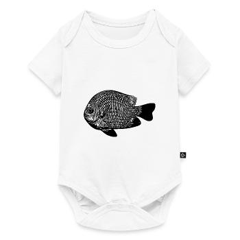 Vintage Preußenfisch - Preußenfisch Fan - Baby Premium short-sleeve bodysuit - white - Front
