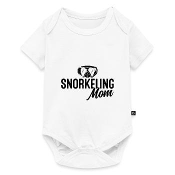 Snorkeling Mom Scuba Diver Diving Snorkeling Snork - Baby Premium Kurzarmbody - Weiß - Vorne