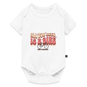 Tout ce dont vous avez besoin est un vélo et un casque - Body à manches courtes Premium Bébé - blanc - Devant