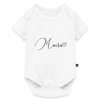 Maira Surname First Name Girl - Baby Premium short-sleeve bodysuit - white - Front