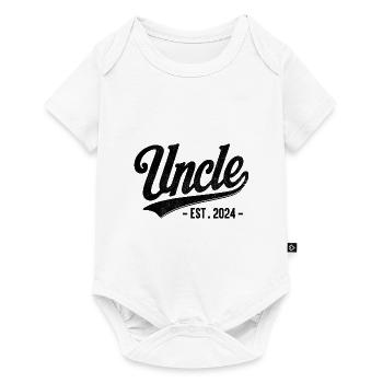 Uncle Est 2024 Pregnancy Announcement Gender Reve - Baby Premium short-sleeve bodysuit - white - Front