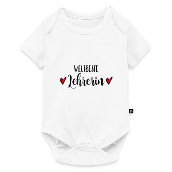 Beste Lehrerin Grundschullehrerin Klassenlehrerin - Baby Premium Kurzarmbody - Weiß - Vorne