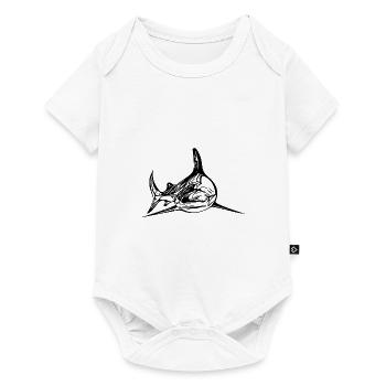 Elegant vintage tiger shark - Baby Premium short-sleeve bodysuit - white - Front