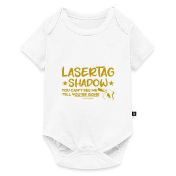Lasertag Shadow You Can't See My Till You're Gone - Baby Premium Kurzarmbody - Weiß - Vorne