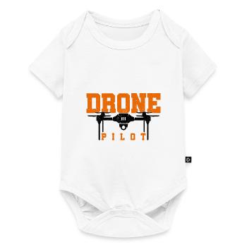 Pilot Graphic Drone Flying Quadcopter Pilot RC Dro - Baby Premium short-sleeve bodysuit - white - Front
