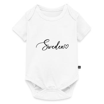 Sweden Sweden Font - Baby Premium short-sleeve bodysuit - white - Front