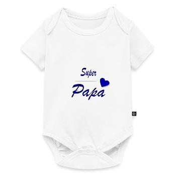 Super Dad - Baby Premium short-sleeve bodysuit - white - Front