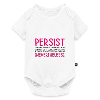 Persist Continue Firmly Gay Diversity Pride Lgbtq - Baby Premium Kurzarmbody - Weiß - Vorne