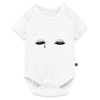 augen dunkel auge träne weinen - Baby Premium Kurzarmbody - Weiß - Vorne