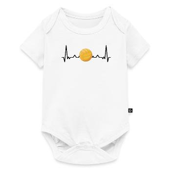 Water polo heartbeat water polo player gift - Baby Premium short-sleeve bodysuit - white - Front