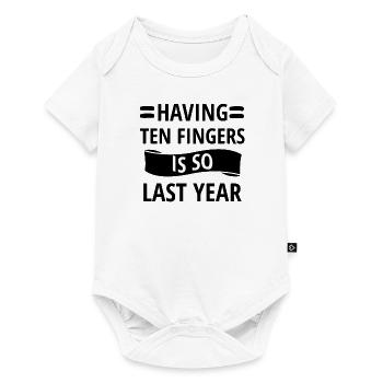 Finger amputation Finger cut off - Baby Premium short-sleeve bodysuit - white - Front