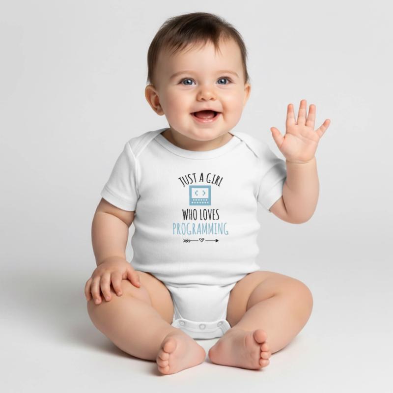 Programmeur programmation fille de codage Body à manches courtes Premium Bébé