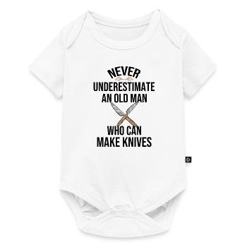 Knife maker dad gift cutler knife - Baby Premium short-sleeve bodysuit - white - Front