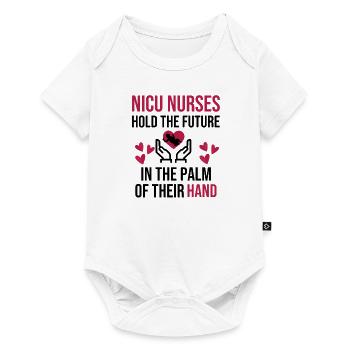 NICU Infirmière Cadeaux | Nicu étudiante - Body à manches courtes Premium Bébé - blanc - Devant