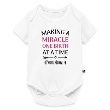 Midwife gift | Obstetrician Midwife - Baby Premium short-sleeve bodysuit - white - Front
