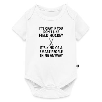 Field hockey gift field hockey player hockey coach - Baby Premium short-sleeve bodysuit - white - Front