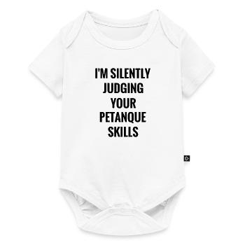 Petanque Boule Gift | Petanque Lovers - Baby Premium short-sleeve bodysuit - white - Front